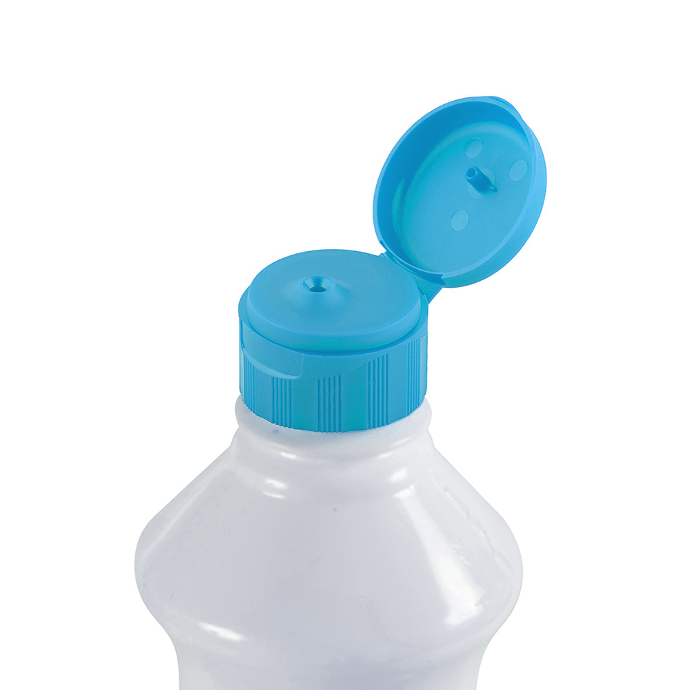 Колпачок резьбовой “Флип-топ 28 ПЭТ“ (для пищевой продукции) голубой